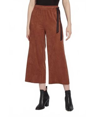 Lyssé Prize Gathered Waist Ankle Pants - Brown