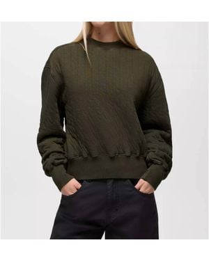 Prana Relaxed-Fit Crewneck Pullover Top - Green
