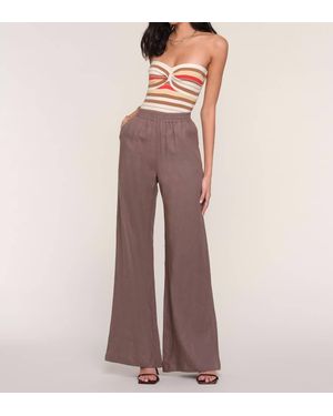 Heartloom Edy Relaxed Fit Wide Leg Pant - Brown