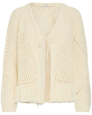 B.Young Melin Tassel Tie Cardigan - Natural