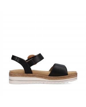 Remonte Jocelyn 52 Ratan Buckle Sandal - Black