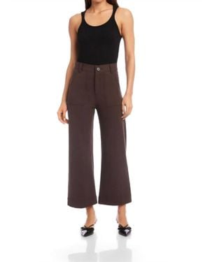 Fifteen Twenty Rylee Crop Pants - Brown