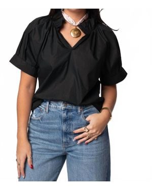 Sofia Collections Blake Short Sleeve Top - Black