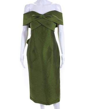 Sachin & Babi Taffeta Strapless Sheath Dress - Green