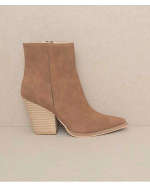 Oasis Society Archie Western Ankle Boots - Natural