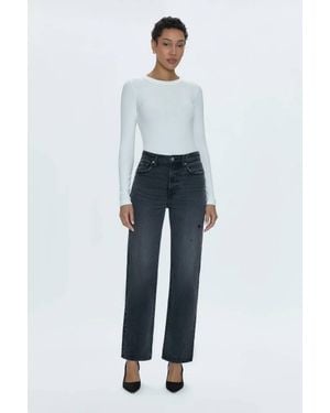 Pistola Cassie Super High Rise Straight Jeans - Blue