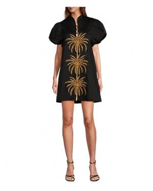 mestiza Elliana Barong Mini Dress - Black