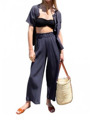 Emerson Fry Beachy Wide Leg Pants - Blue
