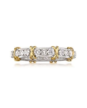 Ross-Simons Lab-Grown Diamond Xo Eternity Band - Metallic