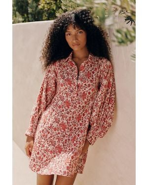 Ro's Garden Chloe Short Dress - Blue