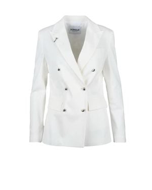 Dondup Double-Breasted Jacket - White