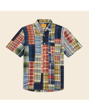 Original Madras Trading Co. Lax Short Sleeve Shirt - Blue