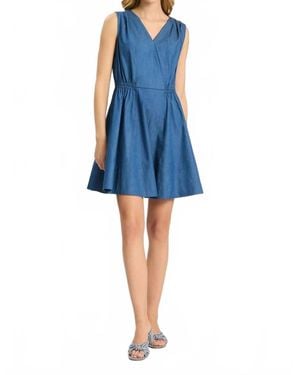 tyler boe Emory Wrap Dress - Blue