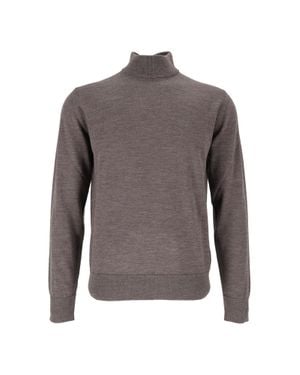 Ballantyne Half T Neck Pullover - Gray