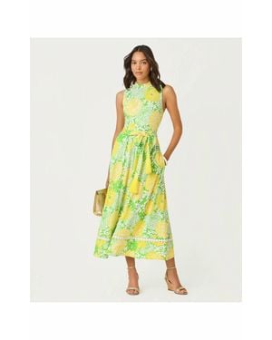 Lilly Pulitzer Colman Midi Dress - Yellow