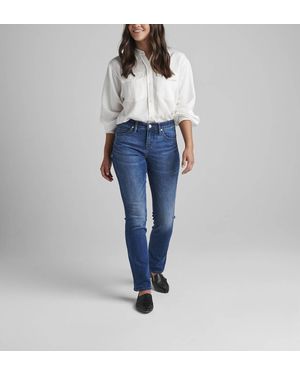 Jag Ruby Mid Rise Straight Leg Jeans - Blue