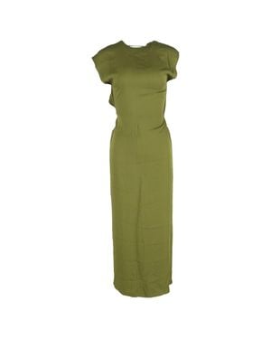 Christopher Esber Cap-Sleeve Backless Maxi Dress - Green