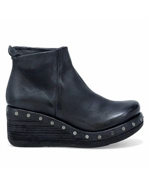 A.s.98 Savina Wedge Bootie - Blue