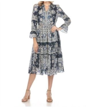 Johnny Was Lucrezia Slip Dress - Blue