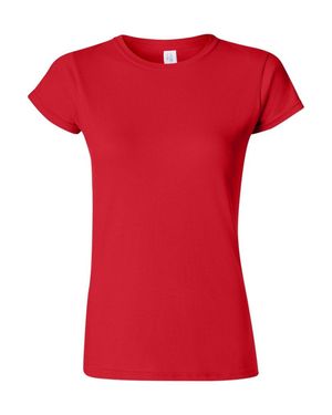 Gildan Ladies Soft Style Short Sleeve T-Shirt - Red