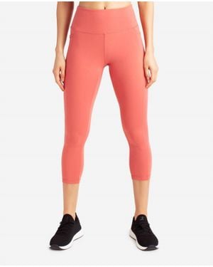 Danskin Reflective Capri Legging - Red