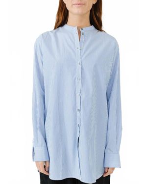 Studio Nicholson Cici Banker Stripe Shirt - Blue