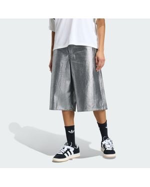 adidas Firebird Jorts Denim - Gray
