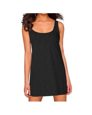 La Blanca Jersey Tank Dress Cover Up - Black