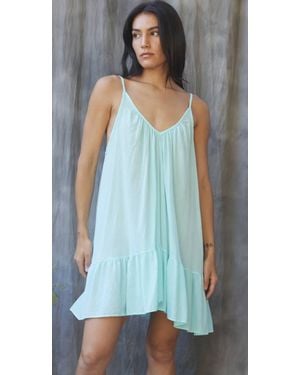 9seed St Tropez Ruffle Mini Dress - Black
