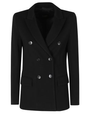Seventy Double-Breasted Lined Acrylic-Blend Jacket - Black
