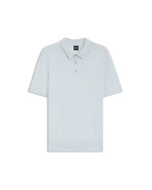 BOSS Regular-Fit Knit Polo - Blue