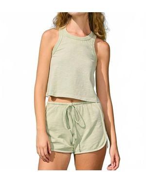 Sundry Boxy Tank - Green