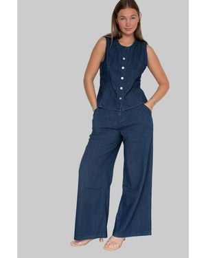 Jijil Sebastien Wide Leg Jeans - Blue