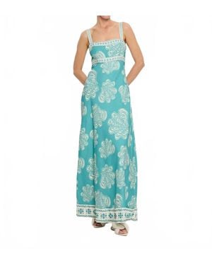 Kivari Printed Maxi Dress - Blue