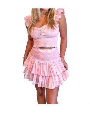 Reset By Jane Fergie Flutter Top - Pink