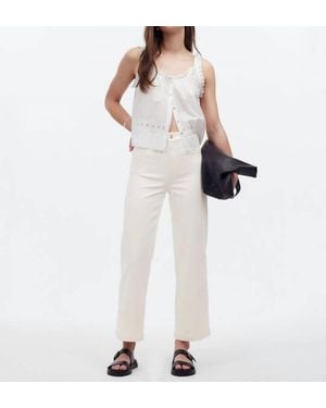 Madewell Emmett Wide-Leg Crop Jean - White