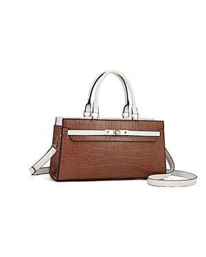 MKF Colby Satchel Handbag By Mia K - Brown