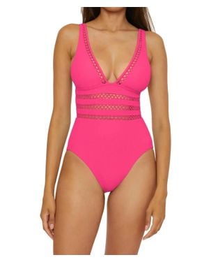 Becca Modern Edge One Piece Swimsuit - Pink