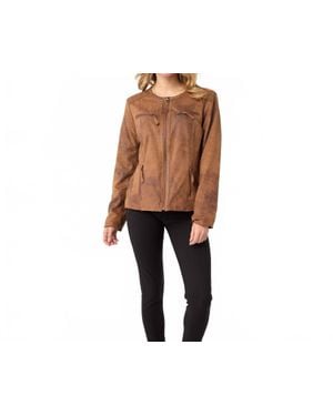 Coco + Carmen Elway Faux Leather Jacket - Black