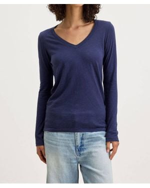 Velvet By Graham & Spencer Blaire Tee - Blue
