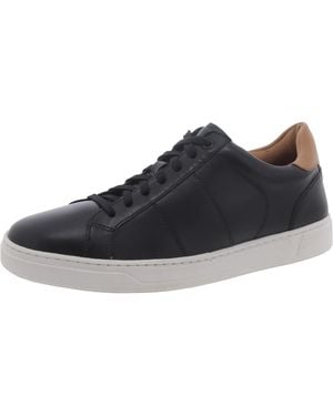 Vionic Lucas Leather Lace-Up Casual And Fashion Sneakers - Black