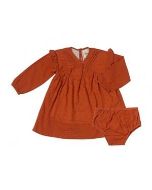 VIGNETTE Kid's Brenn Dress - Brown