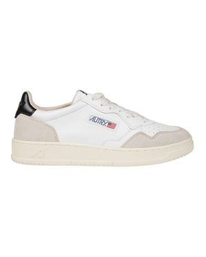 Autry Medalist Low Smooth Leather Sneakers - White