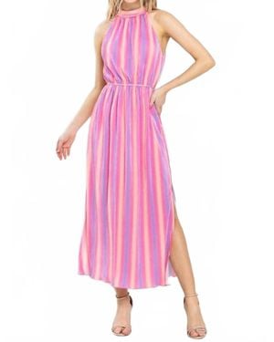 TCEC Daydreamer Pleated Midi Dress - Pink