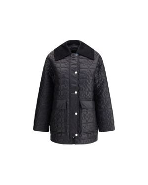 Ganni Nylon Coat - Black