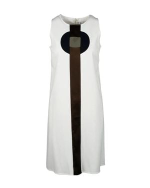 1 One Viscose Polyamide Stretch Dress - Black