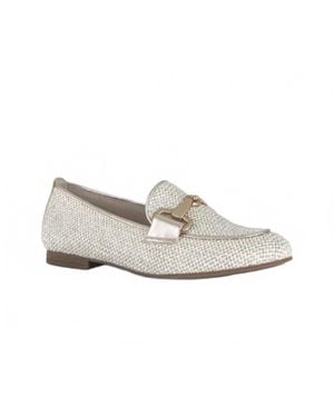 Gabor Metallic Loafer - White
