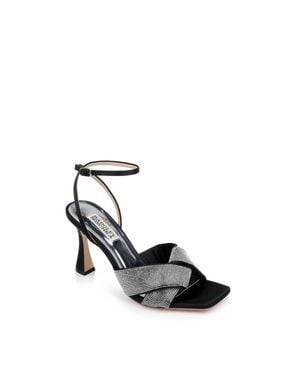Badgley Mischka Brinlee Sandals Studded Stiletto Heel Zogg3838 - Black