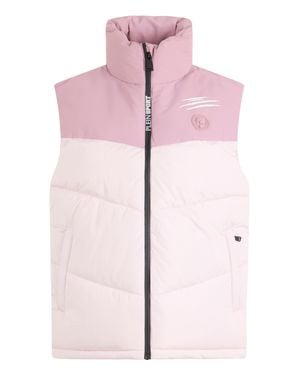 Philipp Plein Puffer Jacket Vest - Pink
