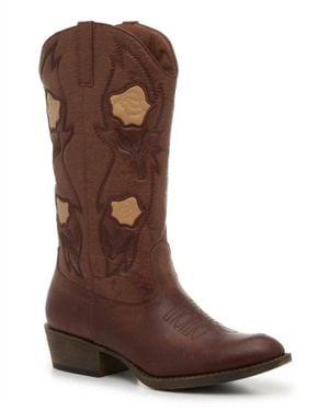 Matisse Patsy Floral Embroidery Boot - Brown